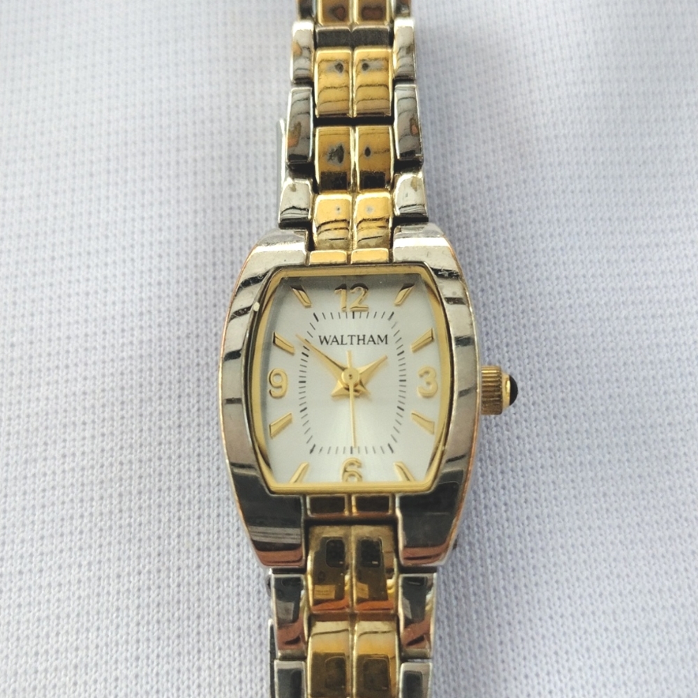 Waltham Ladies Two Tone Chain Link Watch